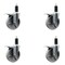 Service Caster 5'' Semi Steel Swivel 1-1/4'' Expanding Stem Caster Set Total Lock Brake, 4PK SCC-EXTTL20S514-SSS-114-4 - alternate 1